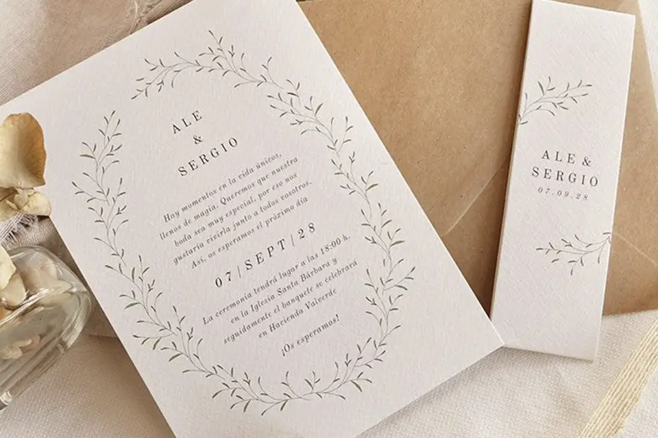 qué incluir en la invitación de tu matrimonio